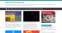 Desktop Screenshot of html5gamedevelopment.com