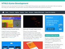 Tablet Screenshot of html5gamedevelopment.com